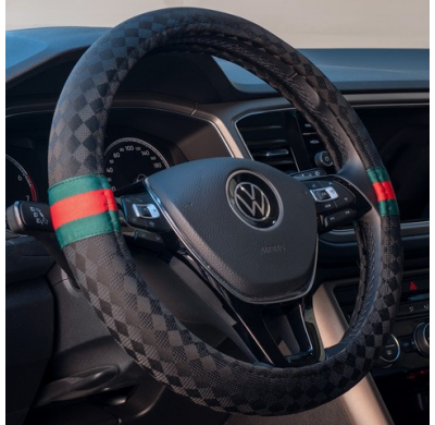 Funda Volante Simoni Racing G-Style - 37-39cm - Eco-Cuero Negro/Rojo/Verde