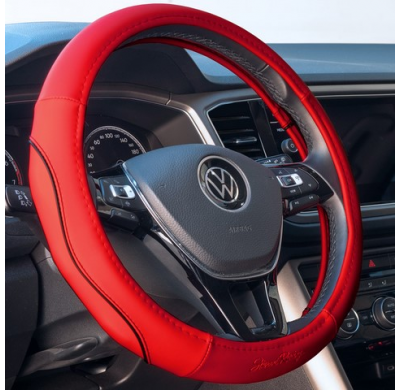 Funda Volante Simoni Racing Pretty Red - 37-39cm - Ecopiel Roja