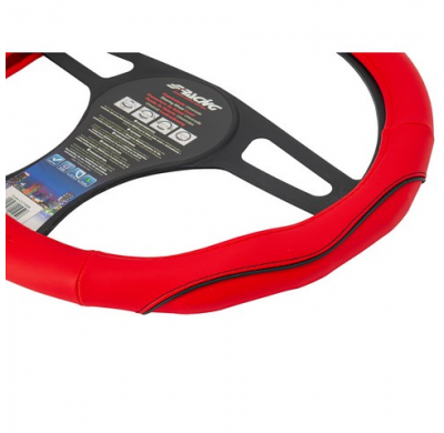 Funda Volante Simoni Racing Pretty Red - 37-39cm - Ecopiel Roja