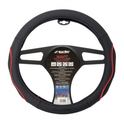 Funda Volante Simoni Racing Pretty Black - 37-39cm - Ecopiel Negra