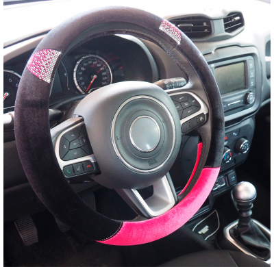 Simoni Racing Funda Volante Pussycat - 37-39cm - Negro/Rosa