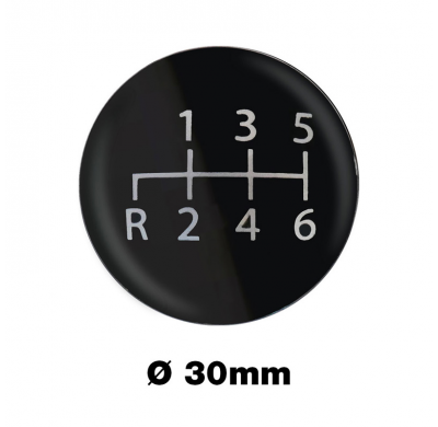 Pomo Del Cambio De Marchas De Simoni Racing Gear 6-Speed (Marcha Atrás Abajo a La Izquierda) ø30mm