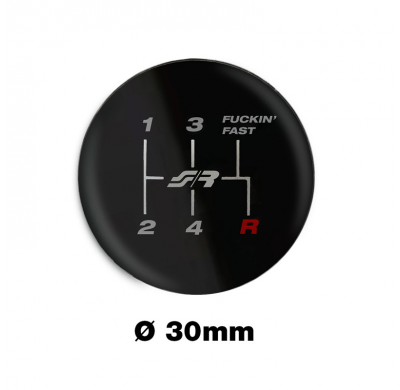 Pomo De Cambio De Simoni Racing Gear Patrón De Cambio De 5 Velocidades "F-Fast" (Marcha Atrás Abajo a La Derecha) ø30mm