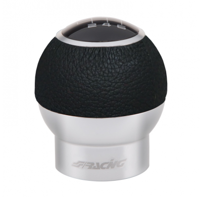 Pomo De Simoni Racing Gear Special Hype - Aluminio/Piel Negra (Para El Interbloqueo Del Respaldo)