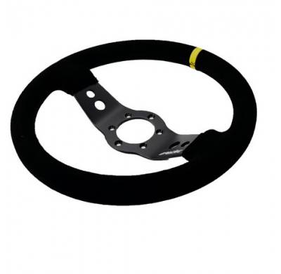 Volante Simoni Racing Rally 320mm - Negro Suède (Deep Dish - 47mm)