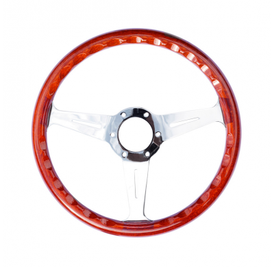 Volante Universal Simoni Racing Resia - Madera - Diámetro 350mm - Fijación tipo Nardi