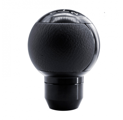 Simoni Racing Pomo de cambio SLOT - Aluminio/Piel Ecológica Negra