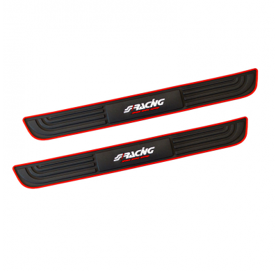 Simoni Racing Protectores De Umbral De Puerta De Goma Sracing - 365x40mm - Juego De 2 Piezas