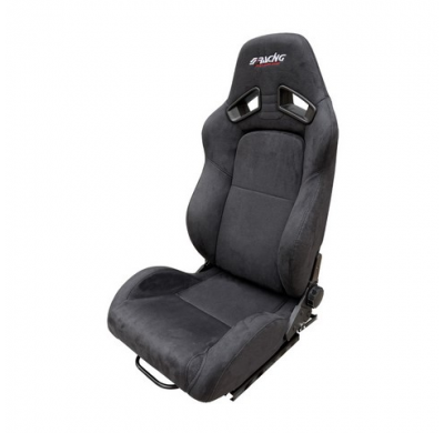 Asiento Deportivo Simoni Racing Charles - Negro - Respaldo Reclinable En Ambos Lados - Incl. Diapositivas