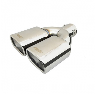 Extensión De Tubo De Escape Simoni Racing Double Square Inox - 95x70xl265mm - Instalación 33-> 63mm