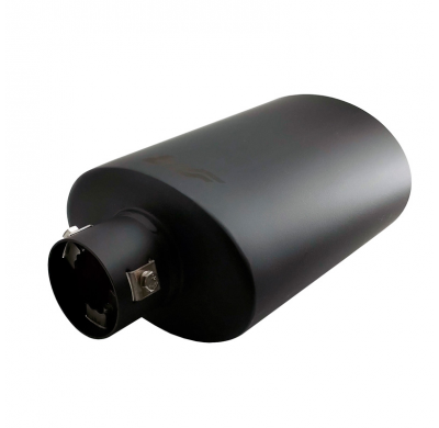 Cola de tubo de escape Simoni Racing Oval/Inclinado Negro - 150x100xL255mm - Instalación ->37-54mm