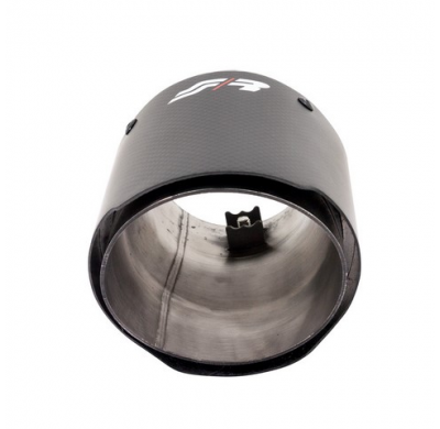 Simoni Racing Cola De Escape Redondo/Inclinado Matt-Carbon+inox - ø89xl155mm - Instalación 50-76mm