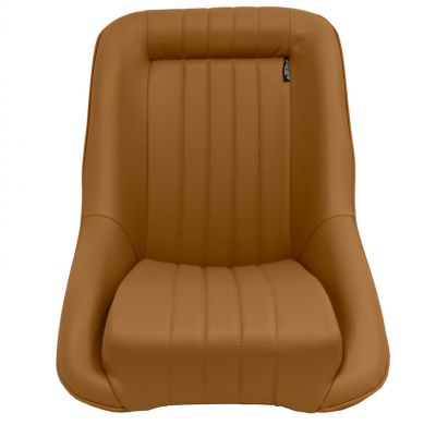 Asiento deportivo 'Classic' - Cuero sintético beige - Respaldo no reclinable - incl. diapositivas