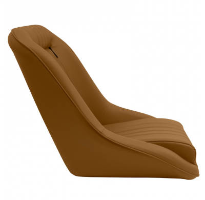 Asiento deportivo 'Classic' - Cuero sintético beige - Respaldo no reclinable - incl. diapositivas