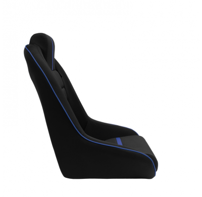 Asiento deportivo 'Classic RS' - Negro/Azul - Respaldo no reclinable + Reposacabezas integrado - incl. diapositivas