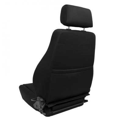 Asiento deportivo 'Retro II' - Negro - Respaldo reclinable en ambos lados - incl. diapositivas