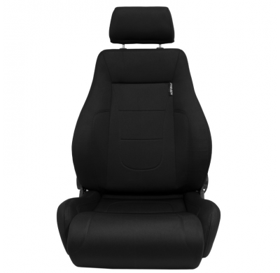 Asiento deportivo 'Retro II' - Negro - Respaldo reclinable en ambos lados - incl. diapositivas