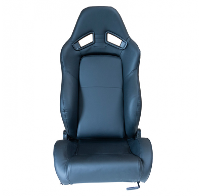 Asiento Deportivo 'Lh' - Negro Piel Sintética - Respaldo Reclinable Por Ambos Lados - Incluye Guias Universales