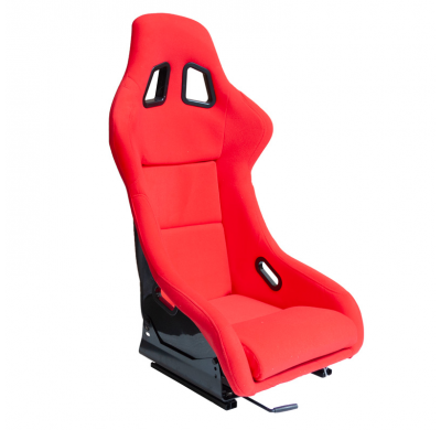 Asiento Deportivo 'Mo' - Rojo - Respaldo De Fibra De Vidrio No Reclinable