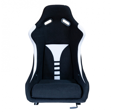 Asiento Deportivo 'Rt' - Negro/Gris - Respaldo De Fibra De Vidrio No Reclinable