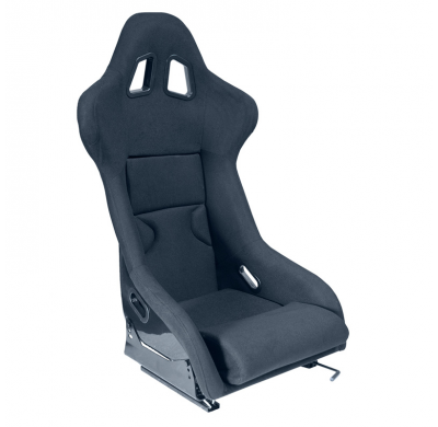 Asiento Deportivo "Rr" - Negro - Respaldo De Fibra De Vidrio No Reclinable