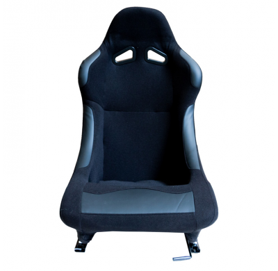 Asiento Deportivo 'Bw' - Negro - Respaldo No Reclinable - Incluye Guias Universales