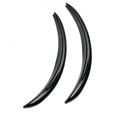 Extensiones Paso De Ruedas Universal / Aletas De Barro - Negro - Elástico - Juego De 2 Piezas