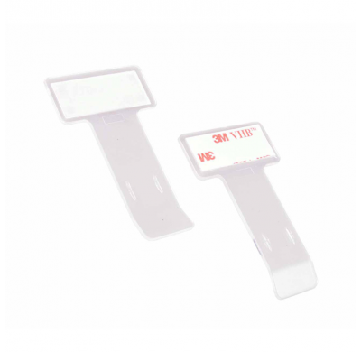 Clip Universal Para Billetes/Tarjeta Bancaria/Porta Tarjetas De Aparcamiento 75x40x2mm - Autoadhesivo - Juego De 2 Piezas