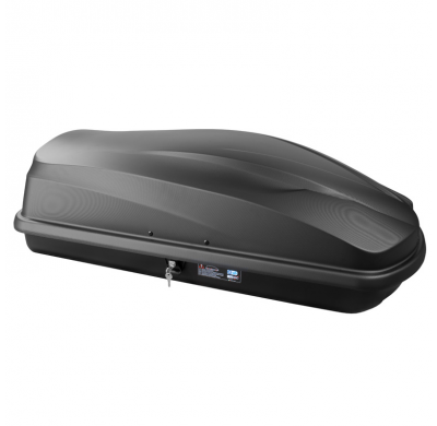 Cofre de techo Twinny Load TBX 370 Litros Negro Mate Estructurado 138x78x36cm