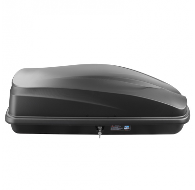 Cofre de techo Twinny Load TBX 370 Litros Negro Mate Estructurado 138x78x36cm