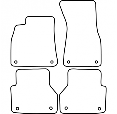 Juego De Alfombrillas Para Coche Audi A6 (C8) Sedan/Avant 2018- & A7 (4ka) 2018-