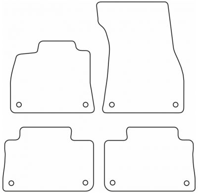 Juego De Alfombrillas Moqueta Audi E-Tron 2018-