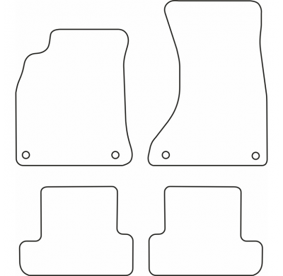 Juego De Alfombrillas Para Audi A5 (8ta) Sportback 2009-2017