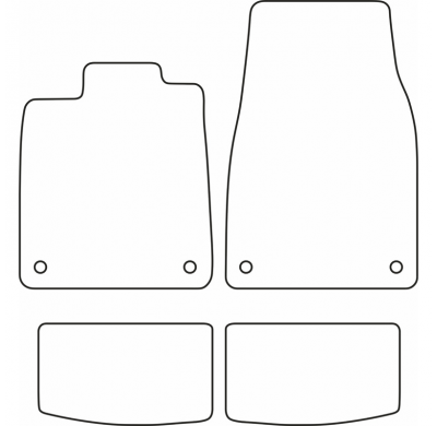 Juego De Alfombrillas Moqueta Para Audi E-Tron Gt 2021- & Porsche Taycan 2019-