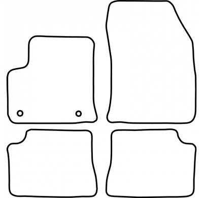 Juego De Alfombrillas Moqueta Citroën Ds3 Crossback 2018-