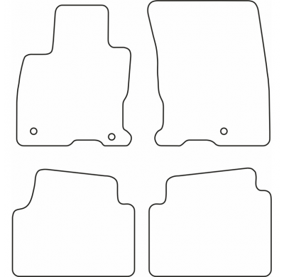 Juego Alfombrillas Moqueta Para Ford Kuga Iii 2019-