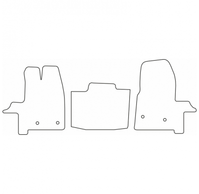 Juego De Alfombrillas Para Ford Transit 2014- (Solo Delanteras)