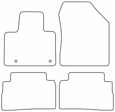 Juego De Alfombrillas Moqueta Para Hyundai Santa Fé Iv (Tm) Híbrido 2020-