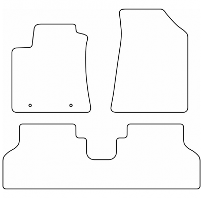 Juego de alfombrillas compatibles con Hyundai Kona II 2023- excl. e-Kona (EV)