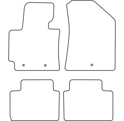 Juego De Alfombrillas Moqueta Para Kia Soul Ii 2014-2019