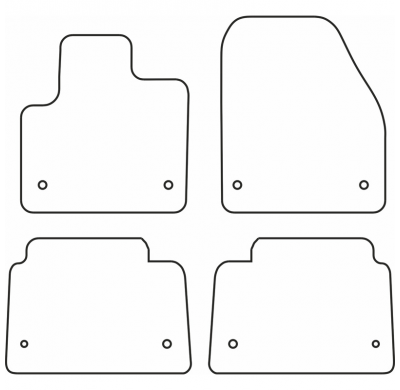 Juego Alfombrillas Moqueta Para Landrover Discovery Sport Facelift 2019-