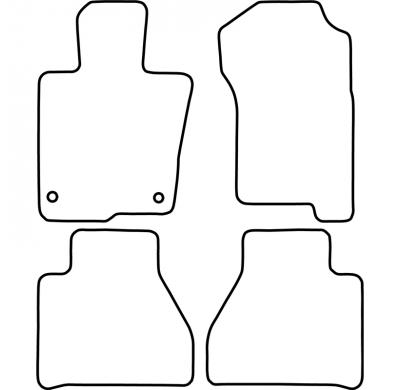 Juego De Alfombrillas Moqueta Para Mercedes Clase X (W470) 2021-