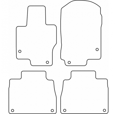 Juego De Alfombrillas Moqueta Para Mercedes Gle Ii (W167) 2019-