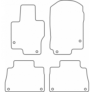 Juego De Alfombrillas Moqueta Para Mercedes Gle Ii Coupé (C167) 2019-