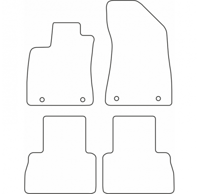 Juego Alfombrillas Moqueta Para Mg Zs (Ev) 2019-
