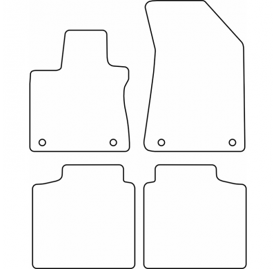 Juego de alfombrillas de terciopelo para MG (E)HS II PHEV 2024-