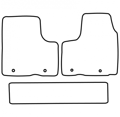 Alfombrillas Para Coche Opel Vivaro 2014- (2ª Fila)