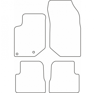 Juego De Alfombrillas Moqueta Peugeot 208 2019-