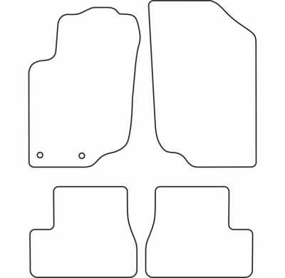 Juego De Alfombrillas Moqueta Validas Para Peugeot 207 Cc 2007-2013