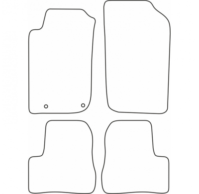 Juego De Alfombrillas Moqueta Para Peugeot 206+ 3/5 Puertas 2009-